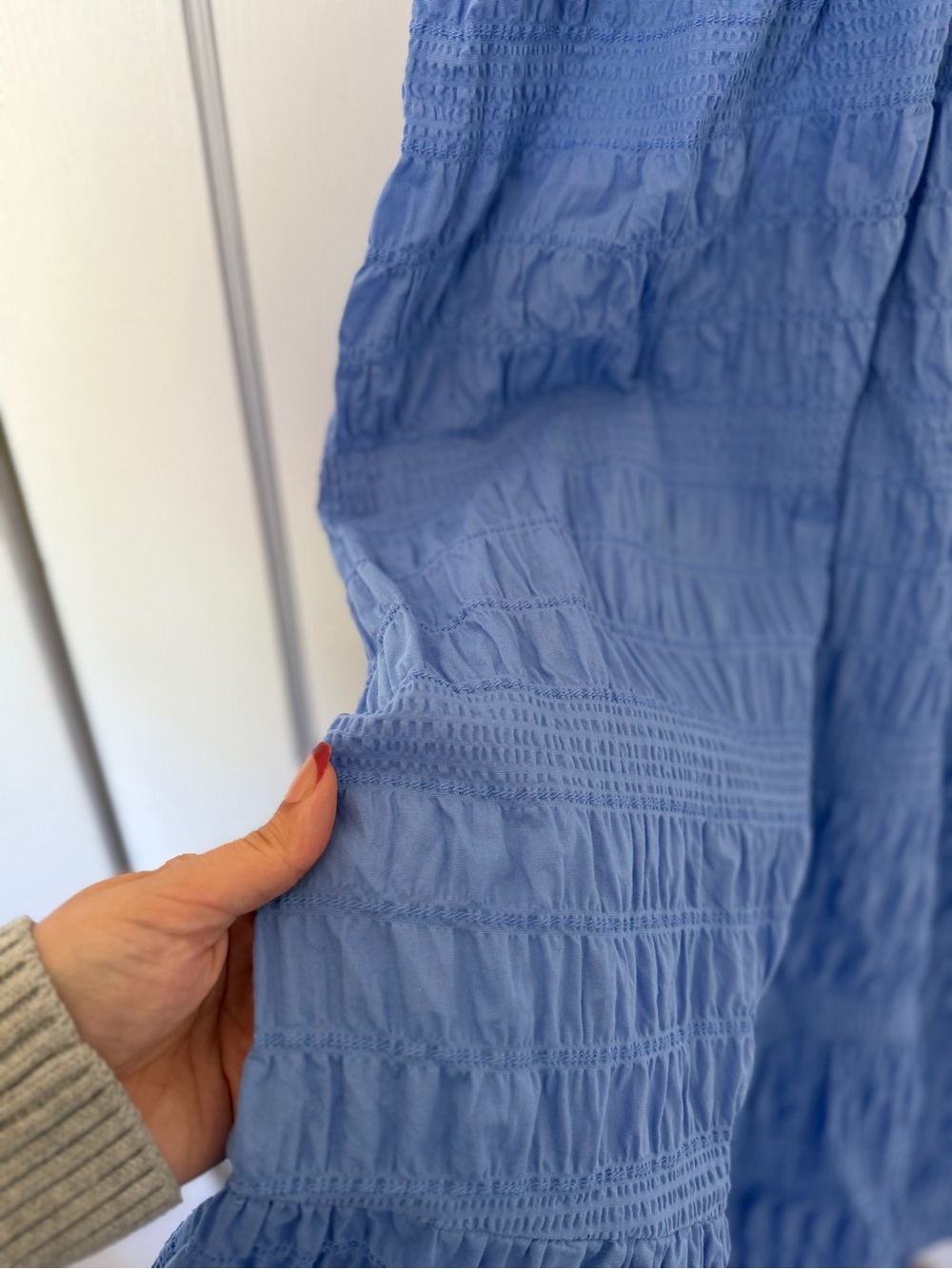 Universal Thread Periwinkle Midi Ruched Dress - Picture 6 of 11